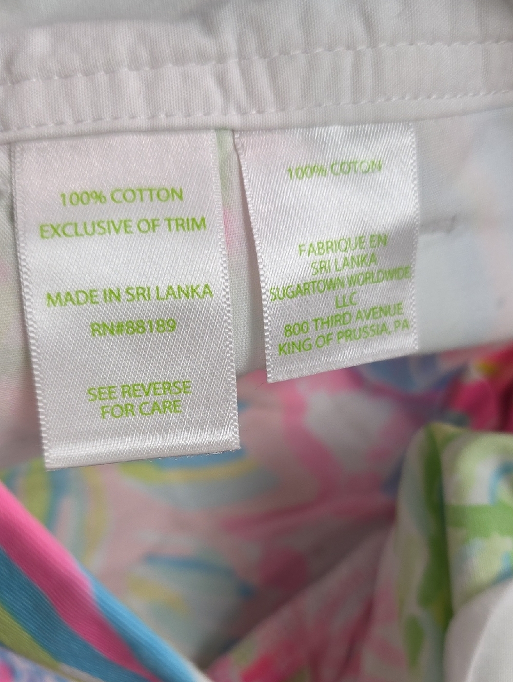 Lilly Pulitzer Coral Pink & Aqua Printed Cotton Shorts Callahan Sz 6 Floral - Picture 4 of 7